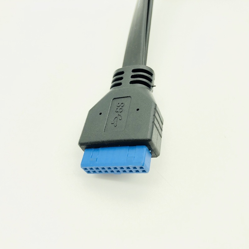 Đầu nối bảng điều khiển usb 3.0 gắn cổng kép usb3.0 bảng điều khiển vít cái gắn vào bo mạch chủ đầu cắm 20 chân dây cáp phẳng mới