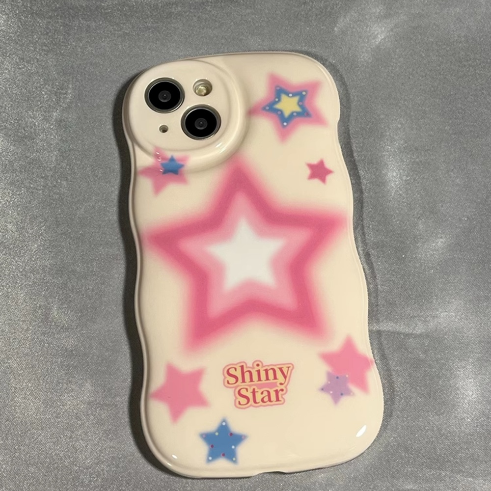 Ốp Điện Thoại TPU Dẻo Họa Tiết Ngôi Sao Nhiều Màu Thời Trang Chống Bụi Bẩn Kèm Giá Đỡ Cho IPhone 11 12 13 14 Pro Max
