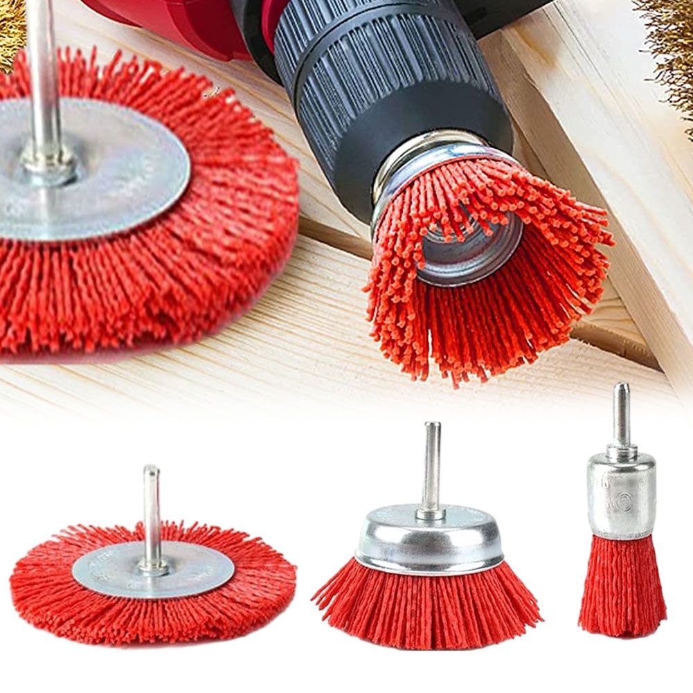 Bộ Cọ Dây Nylon Dùng Loại Bỏ Rỉ Sét Và Sơn Tiện Dụng