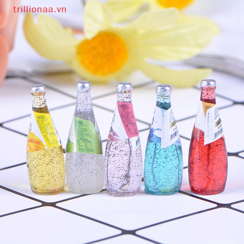 Set 5 Bình Uống Nước mini Tỉ Lệ 1 / 12 Trang Trí Nhà Búp Bê