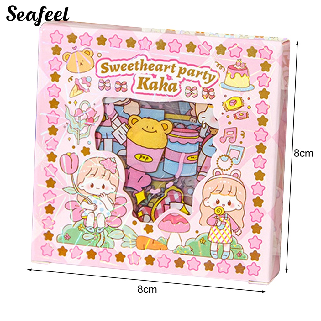 Bộ 100 Nhãn Dán Tự Dính Hình Thú Cưng Hoạt Hình Dễ Thương Có Thể Tháo Gỡ Trang Trí Sổ Tay