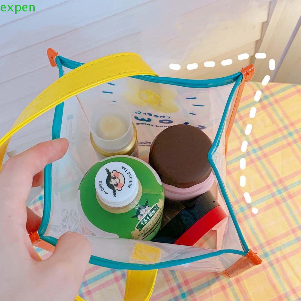 EXPEN Túi Đựng Điện Thoại Di Động Bằng PVC Trong Suốt Họa Tiết Hoa Đơn Giản Đáng Yêu