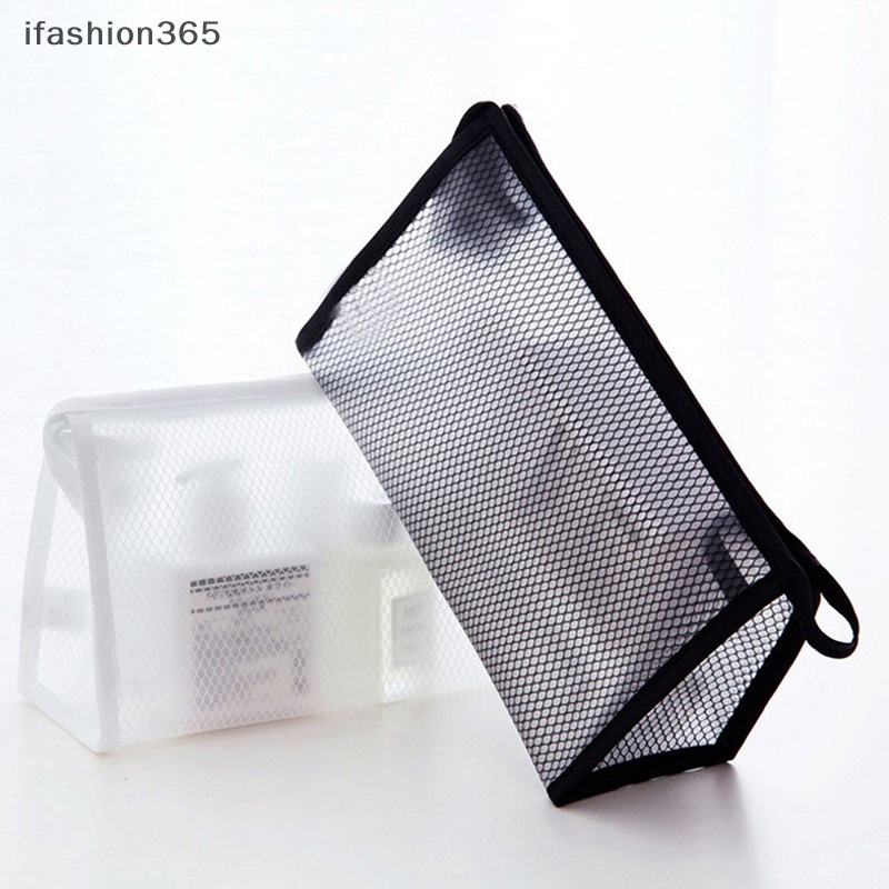 1 Túi Lưới Đựng Mỹ Phẩm / Đồ Trang Điểm Tiện Dụng Khi Đi Du Lịch ifashion365