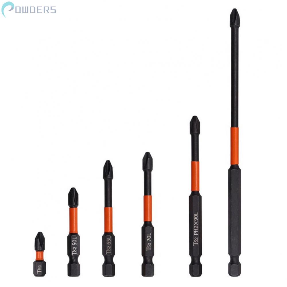 Set 6 Tua Vít Đầu Chữ Thập Từ Tính PH2 25-150mm Bằng Hợp Kim Thép Chuyên Dụng