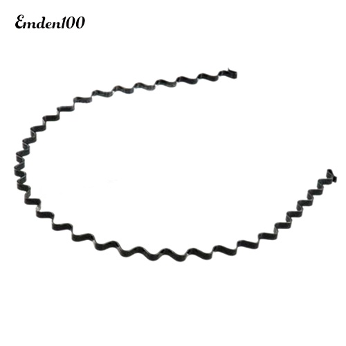 Băng Đô Cài Tóc Đen Gợn Sóng Thời Trang Cho Nam Nữ