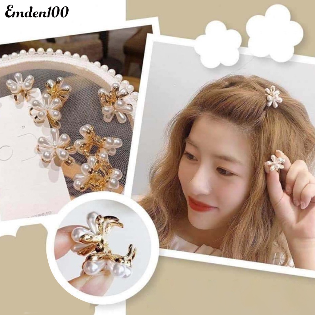 Kẹp Tóc Hình Hoa Đính Ngọc Trai Nhân Tạo Thời Trang