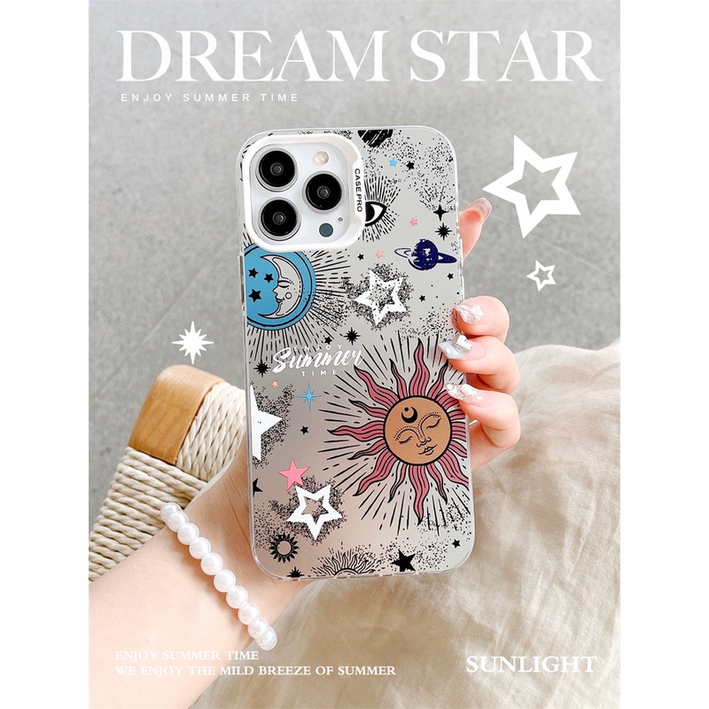 Ốp Điện Thoại Dẻo Họa Tiết Bầu Trời Đầy Sao Thời Trang Chống Sốc Cho IPhone 14 13 12 11 Pro MAX