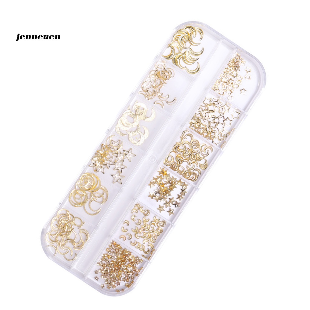 1 Hộp Phụ Kiện Trang Trí Móng Tay 3D 12 Ngăn Tiện Dụng