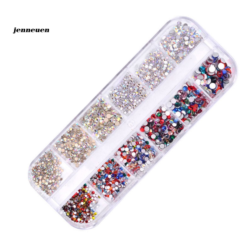 Hộp 1440 Hạt Kim Cương Giả 3D Tự Trang Trí Móng Tay