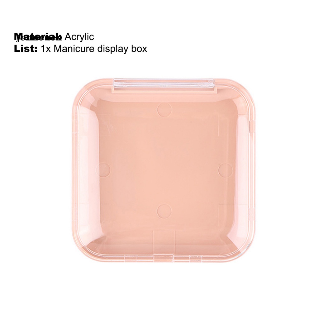 Hộp Đựng Móng Tay Giả Màu Sắc Hồng Độ Bền Cao Dùng Trang Trí DIY