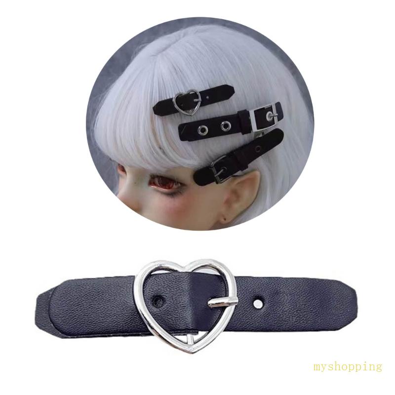 Kẹp Tóc Hình Ngôi Sao / Trái Tim Chất Liệu PU Cho Nữ