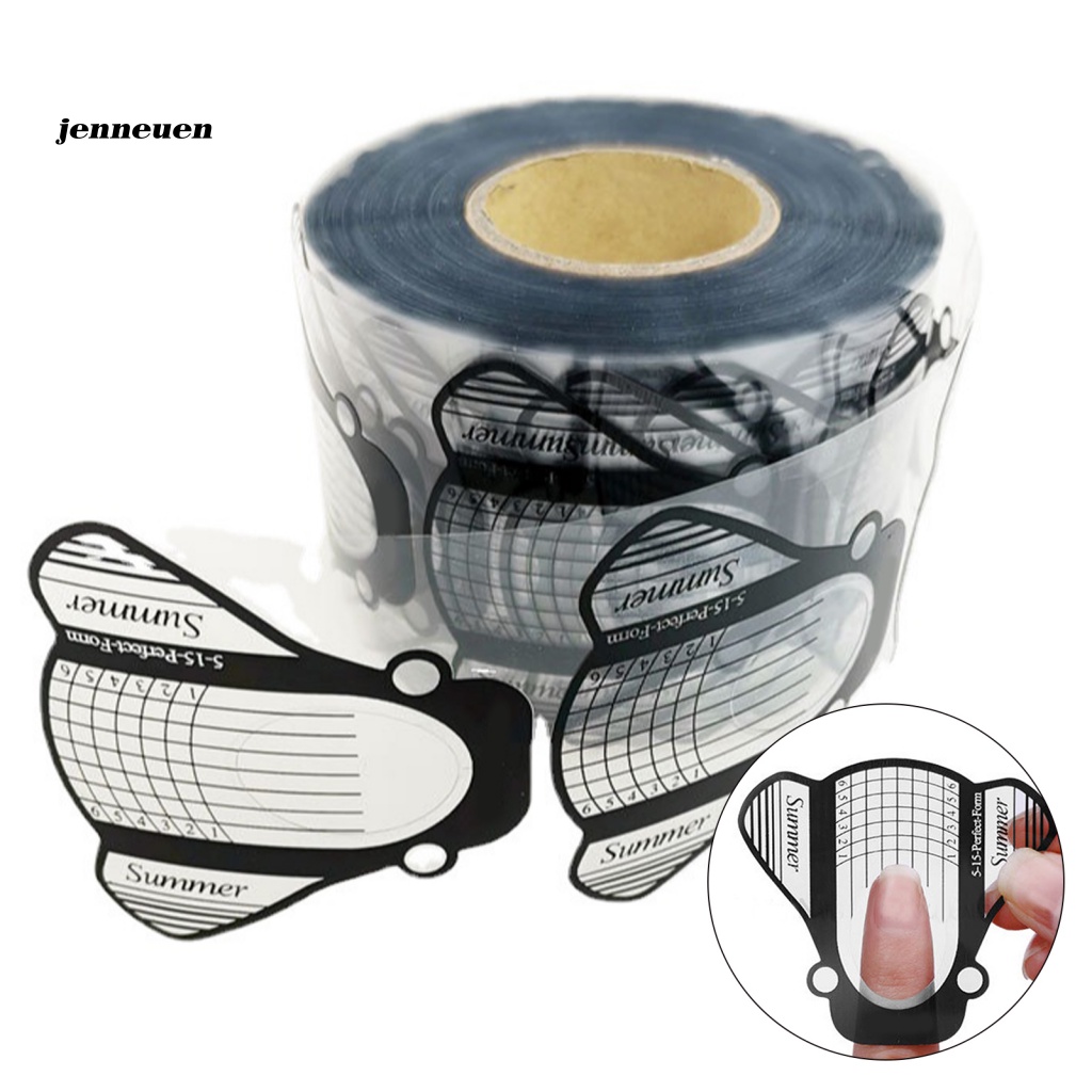 Bộ 50 Miếng Dán Nối Dài Móng Tay An Toàn Hình Dạng Sáng Tạo DIY