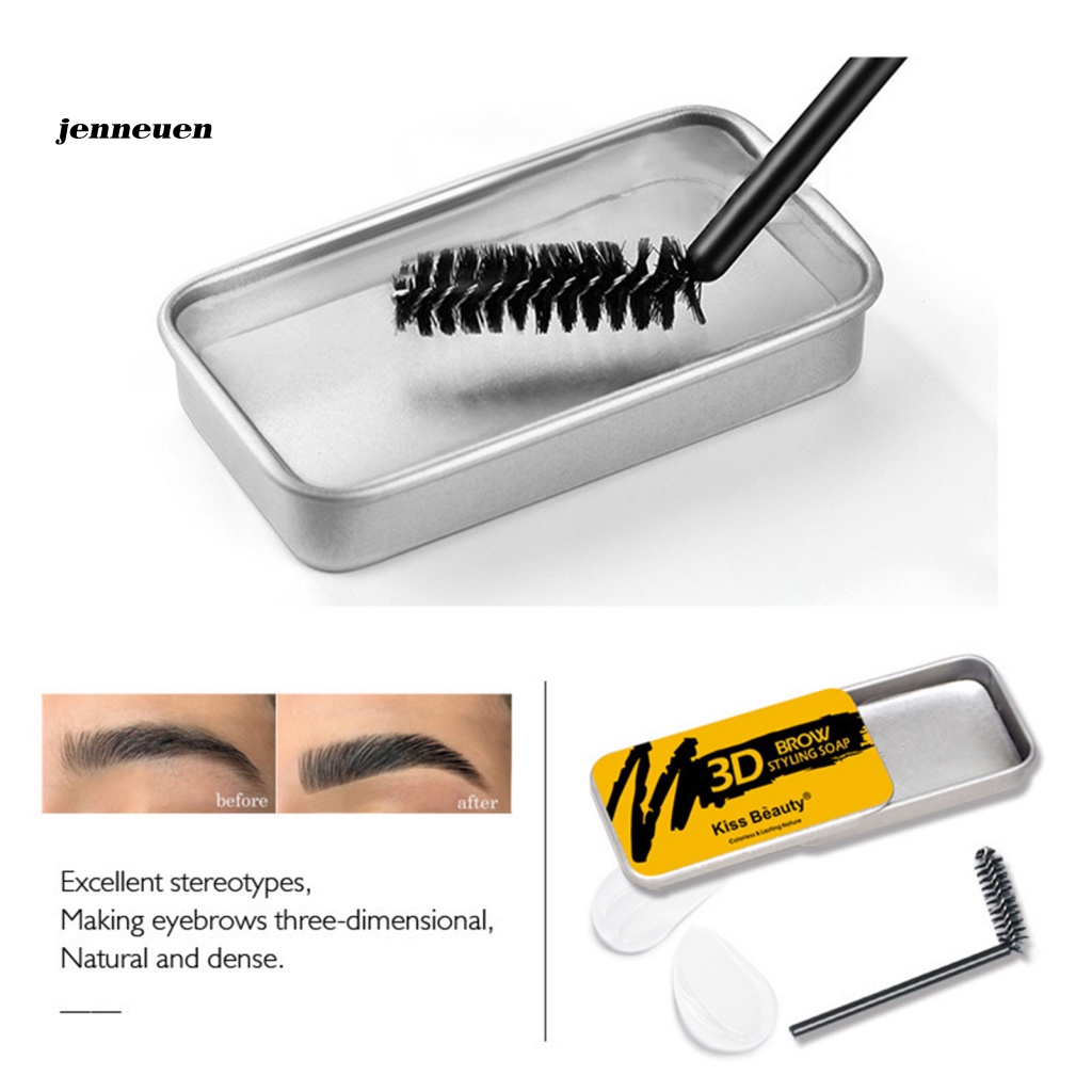 Xà Phòng Gel Tạo Kiểu Lông Mày Tự Nhiên 10g Kèm Cọ Tiện Dụng