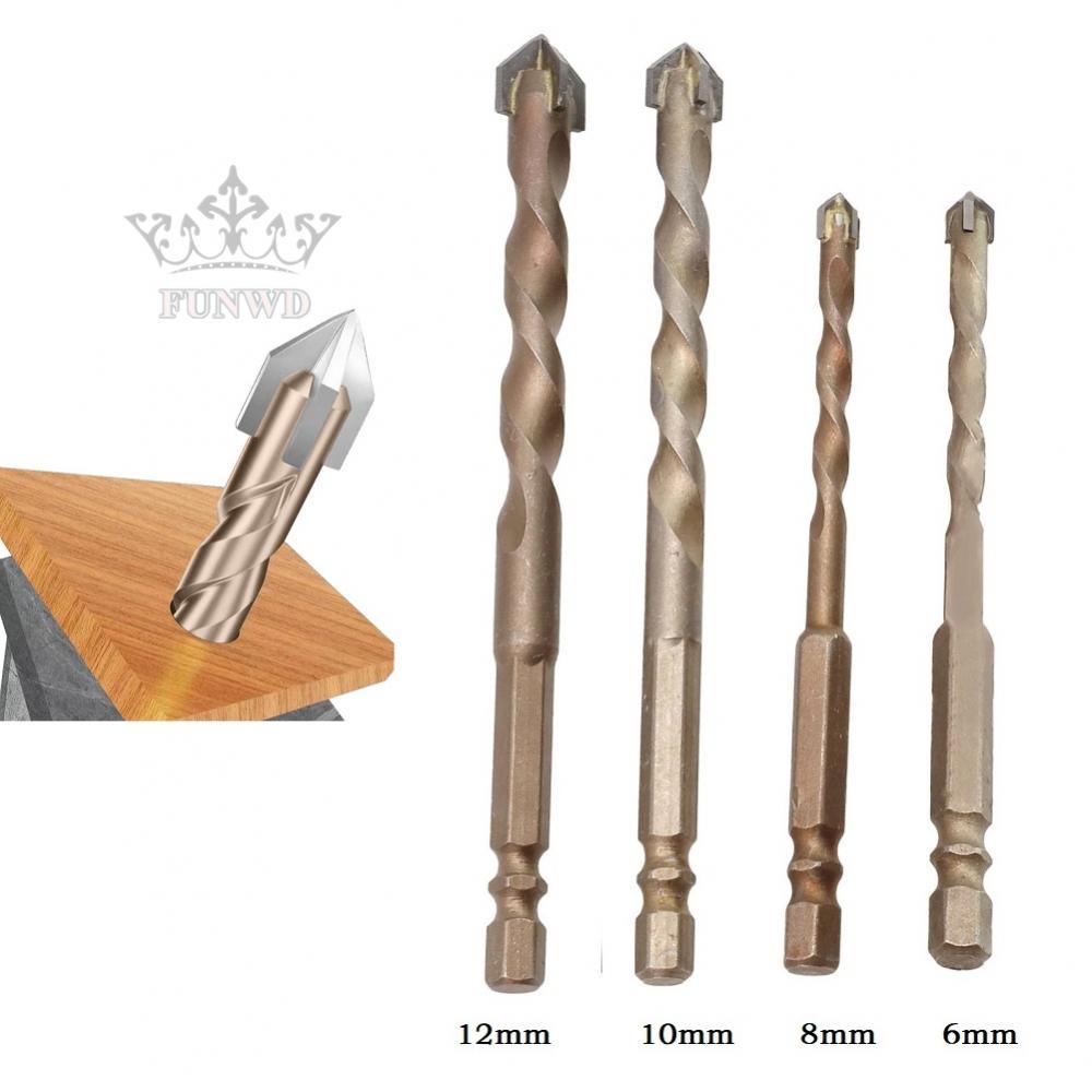 【FUNWD】Drill Bit 98-122mm Brick Hard Alloy Drill Hole Cutter Hole Opener High Quality