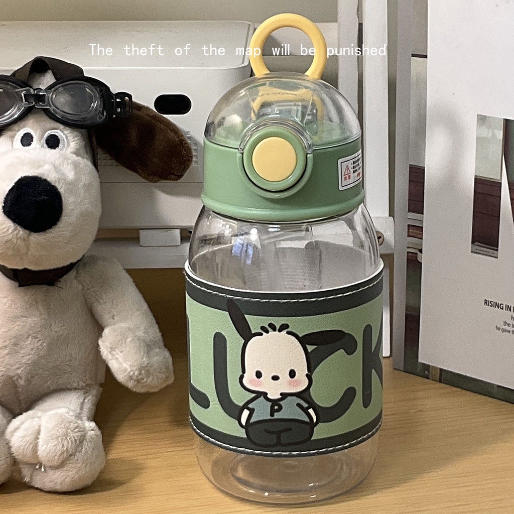 Bình Nước 650ML Kèm Ống Hút Thiết Kế Mới Cao Cấp Tiện Lợi Dễ Sử