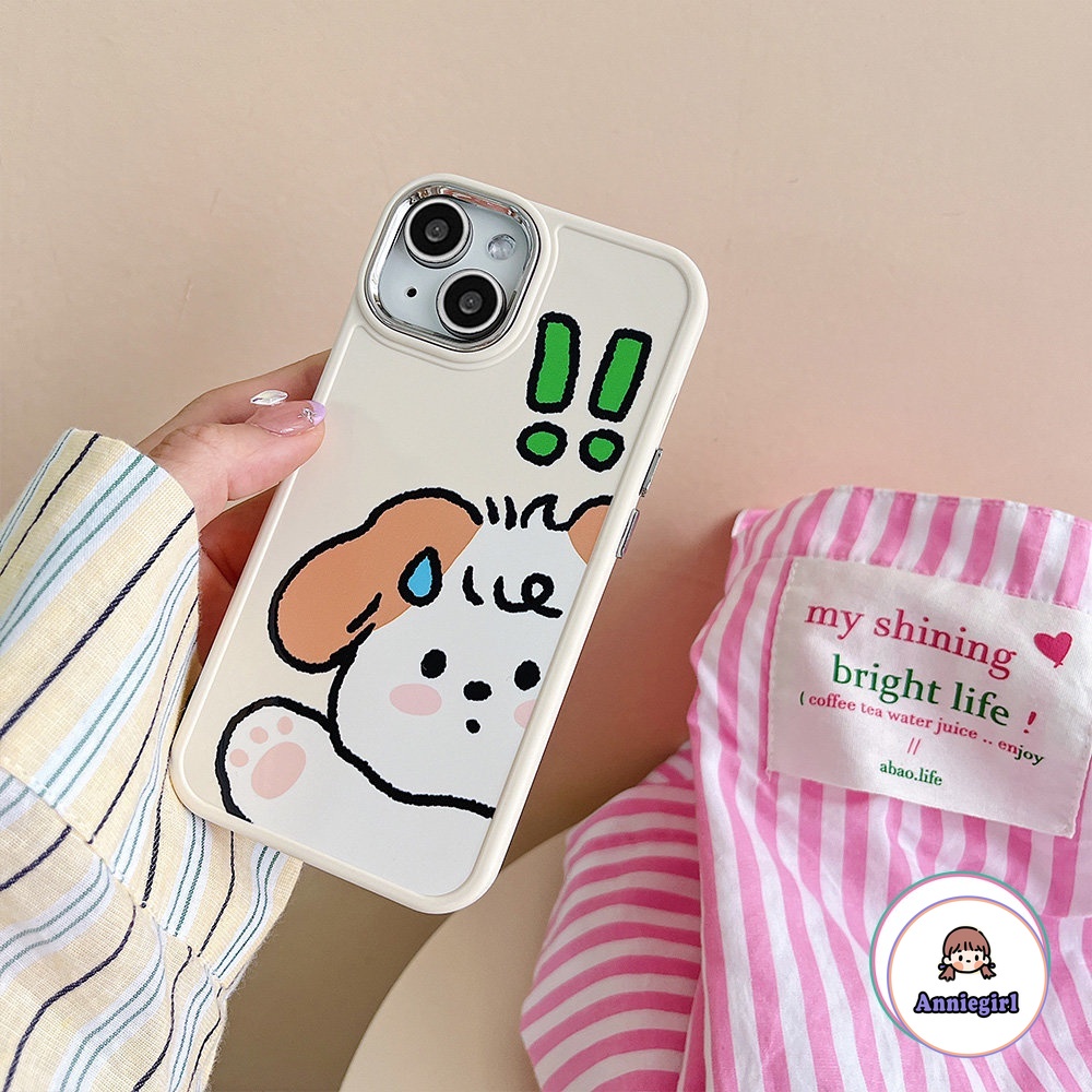 Ốp Điện Thoại Chống Sốc In Hình Thỏ / Cún Hoạt Hình Màu Hồng Cho iPhone 14 Pro 13 12 / 12pro 11 Pro Max