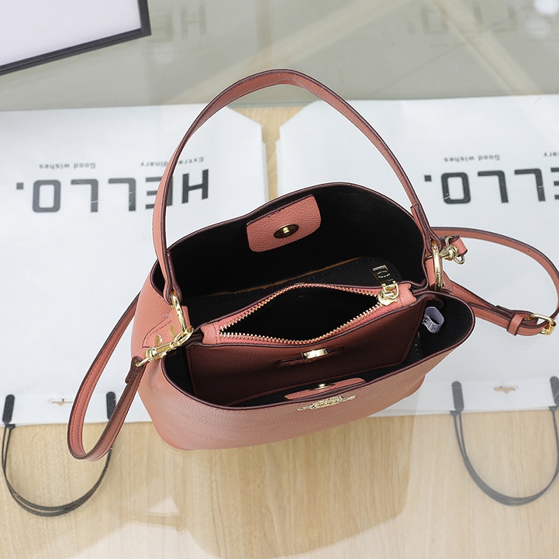 Túi Đeo Chéo Nữ Coach Da PU Xô Đeo Vai đi Học đi Chơi Phong Cách Hàn Quốc