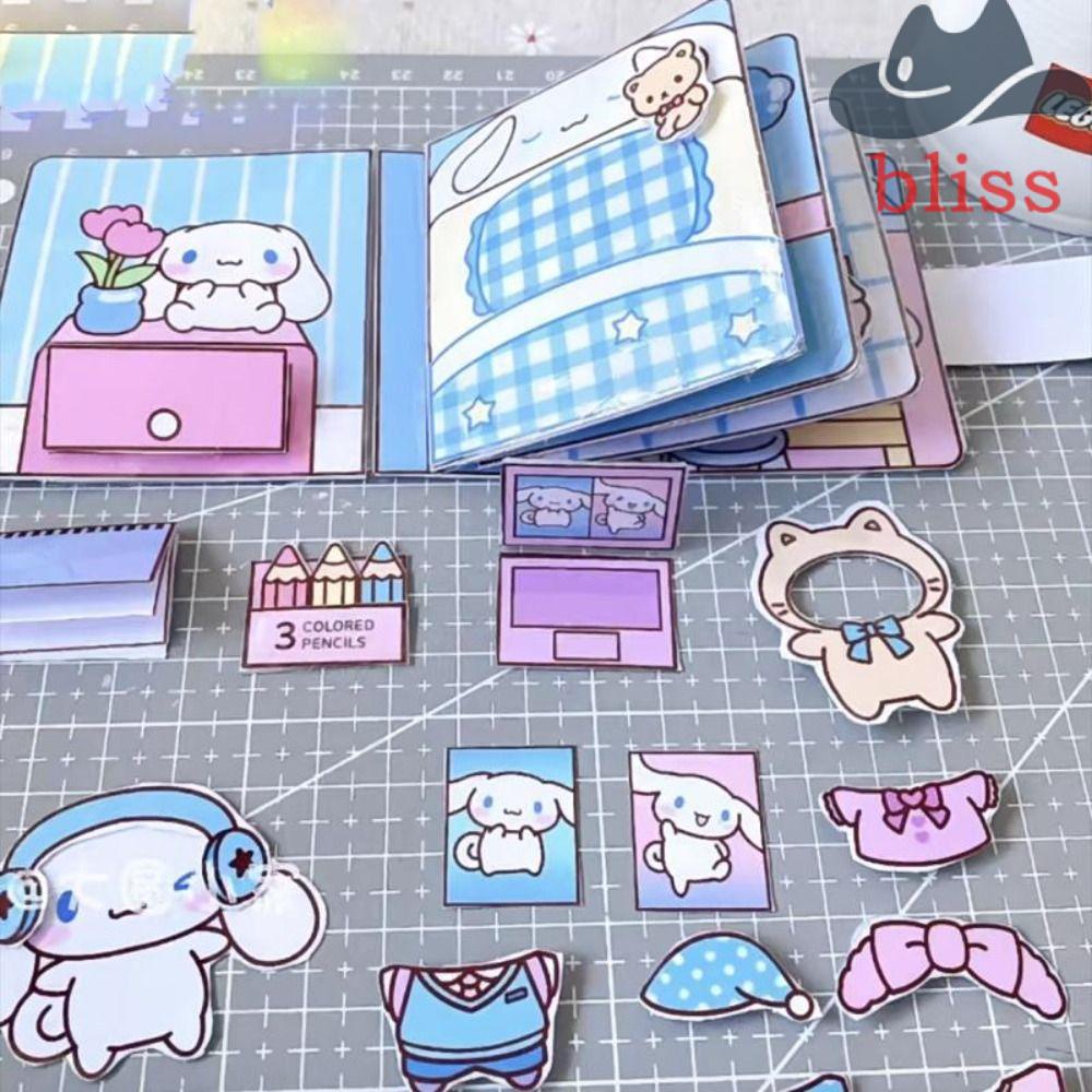 Bộ Đồ Chơi Sách Dán Hình Cậu Bé Bút Chì Shin-chan My Melody Vui Nhộn DIY Cho Trẻ Em