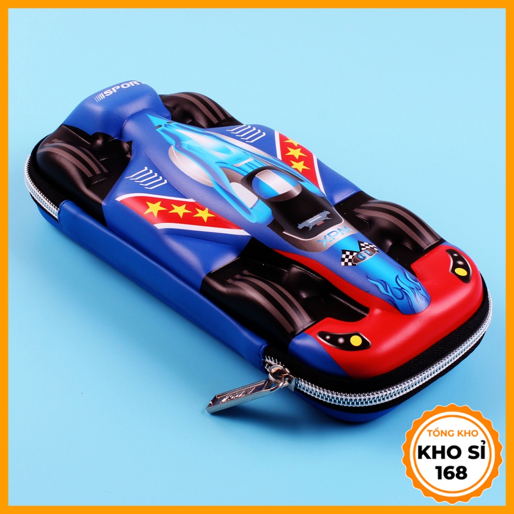 Hộp bút mô hình xe đua oto 3D cho bé trai kích thước lớn đồ dùng học tập cho bé hàng cao cấp E1018