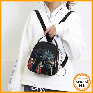 Balo Nữ Mini, Đeo Chéo Thời Trang Mềm Nhiều Ngăn Tiện Dụng E676