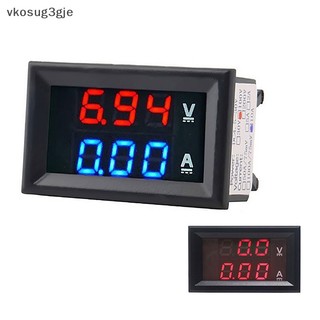 Vk dc 0-100v 10a kỹ thuật số vôn kế ampe kế amp volt đo 0.28 "red blue led je
