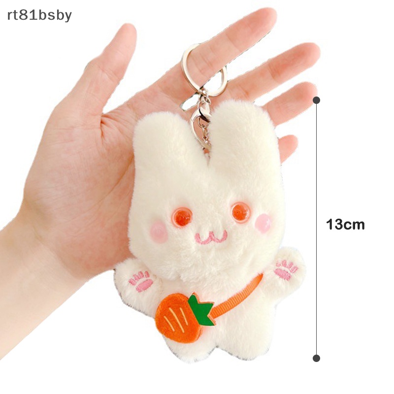 Móc Khóa Thỏ Nhồi Bông Mềm Mại Dễ Thương Dùng Trang Trí
