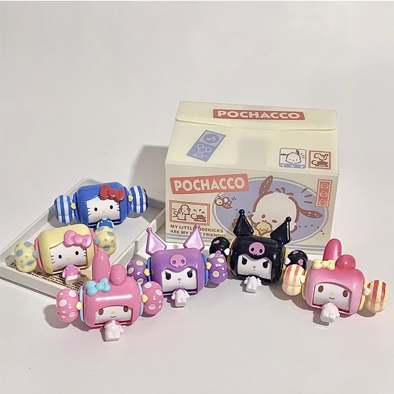 Mô Hình Búp Bê Sanrio Hello Kitty Dễ Thương Dùng Trang Trí