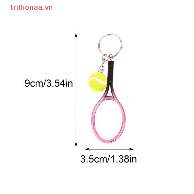 Triiona 1 Móc Khóa Hình Quả Cầu Lông tennis / Cầu Lông Bằng Kim Loại vn