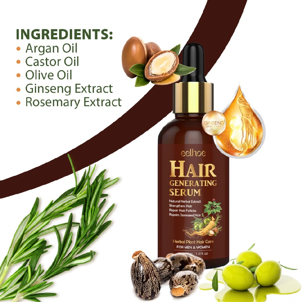 Rosemary Hair Generating Growth Serum Hair Strengthening for Dry Damaged Hair