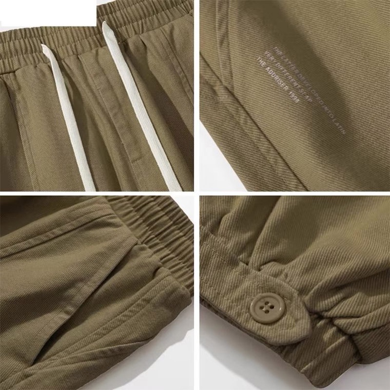 ESEA Quần Thể Thao Màu Trơn Đơn Giản Phong Cách retro Nhật Bản Cho Nam Và Nữ