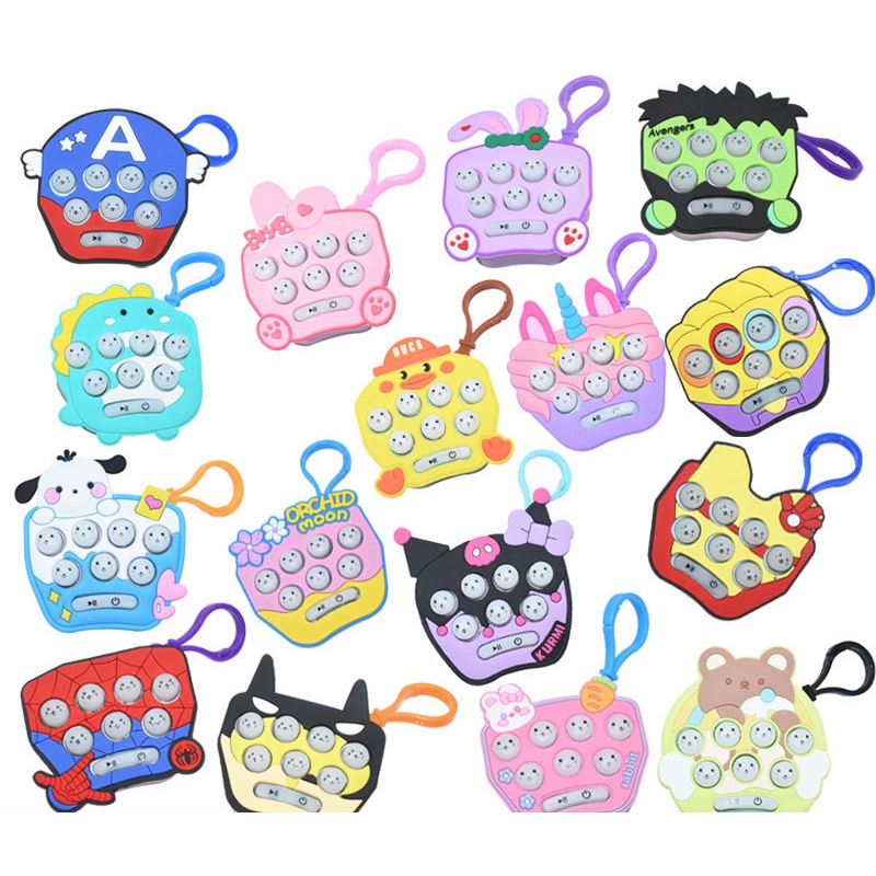 Máy Chơi Game Cầm Tay Dạng Móc Khóa Sanrio Giảm Căng Thẳng Cho Trẻ Em