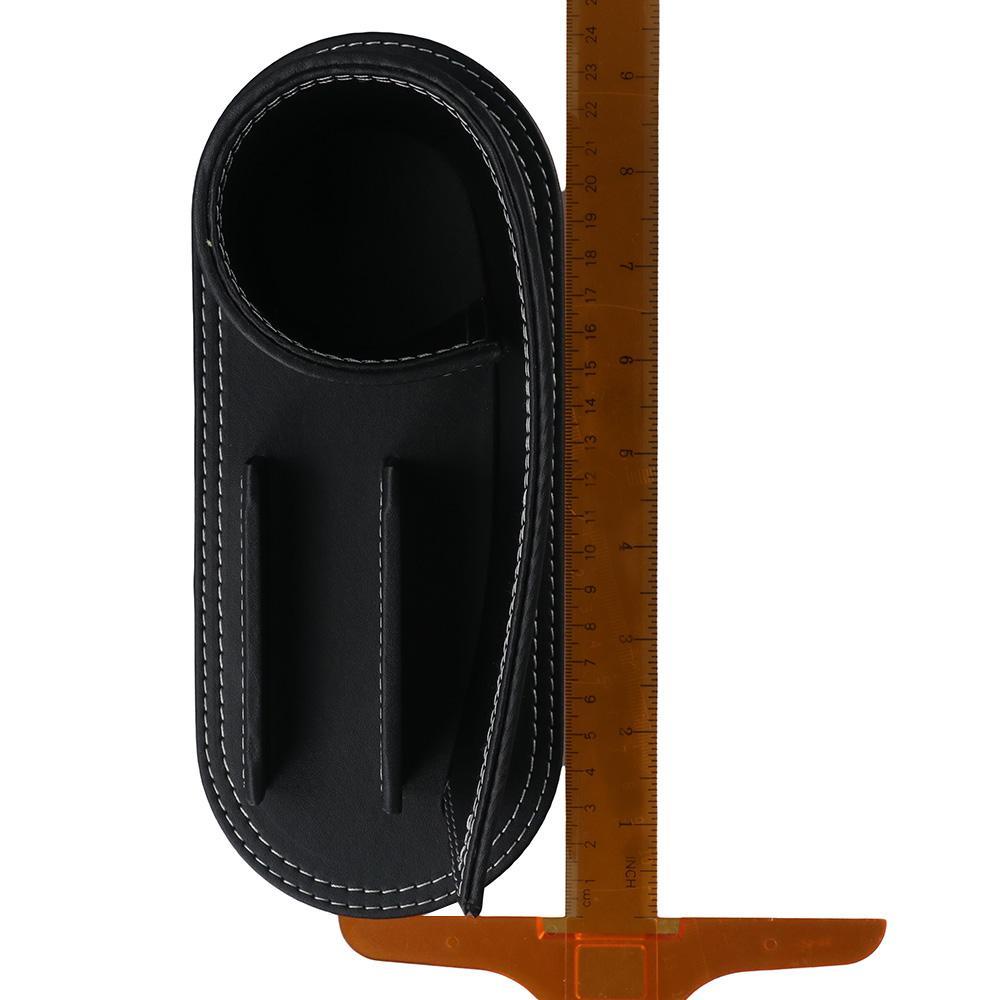 WAPKTY Hộp Đựng Bút Bằng Da Giả Màu Đen Để Bàn Văn Phòng Tiện Dụng