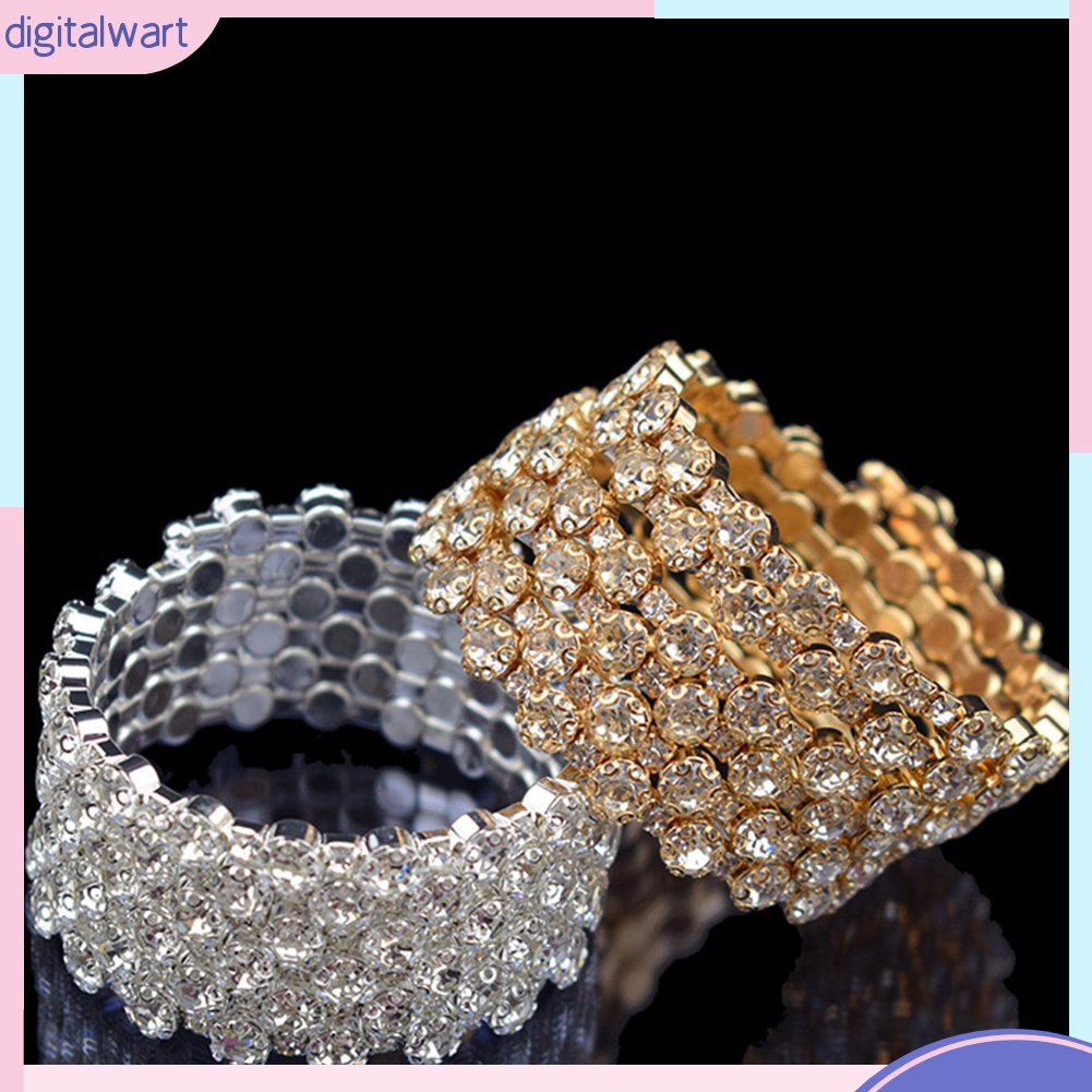 Vòng Tay Nhiều Lớp Đính Đá Zircon Sang Trọng Cho Nữ
