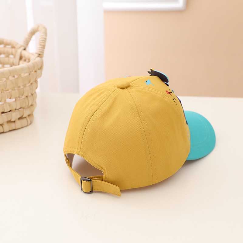 Mũ Lưỡi Trai Chống Nắng In Họa Tiết Khủng Long Hoạt Hình Thời Trang Đi Biển Cho Bé Trai Và Gái