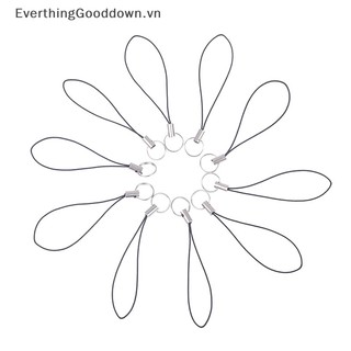 Everthinggooddown 10 cái móc khóa dây móc khóa móc điện thoại di động dây đeo chìa khóa túi phụ kiện vn