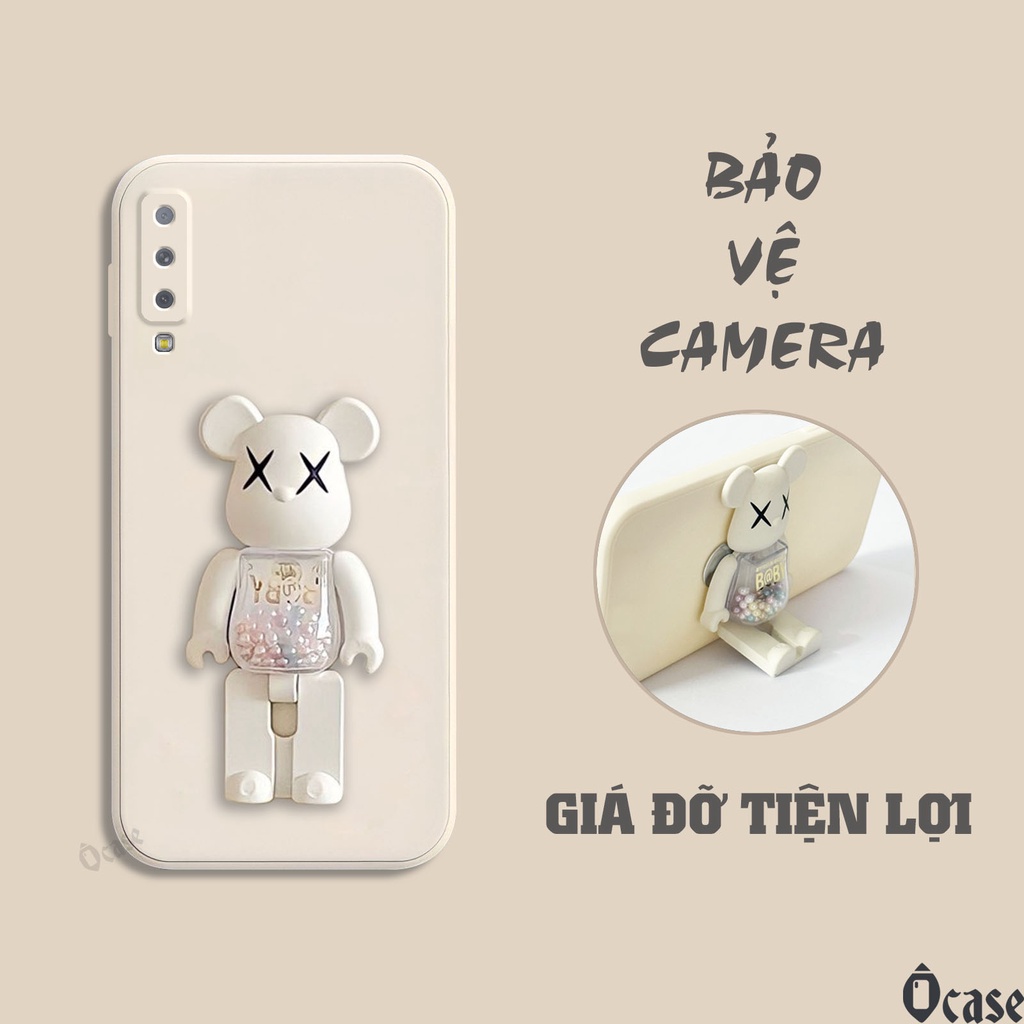 Ốp lưng Samsung A7 2018 / A750 / A750F mô hình gấu kiêm giá đỡ tiện dụng