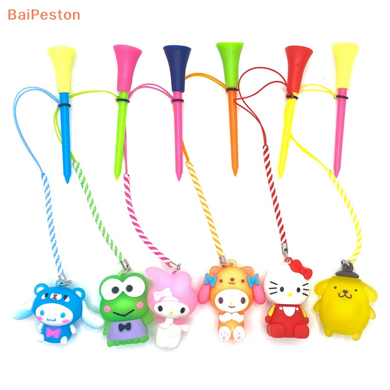 1 Tee Bóng Golf Có Đèn LED Phát Sáng Họa Tiết Hoạt Hình Chống Mất