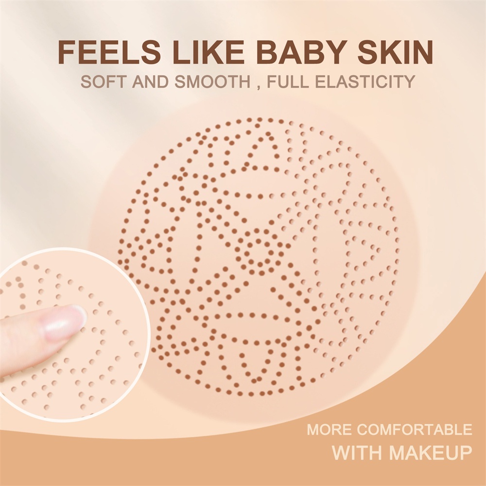 Đầu Nấm Air Cushion Kem Bb Che Khuyết Điểm Trên Mặt Làm Sáng Da Dưỡng Ẩm Tự Nhiên Khỏa Thân Nền Trang Điểm JULYSTAR