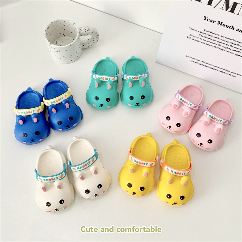 Dép Xỏ Ngón Chống Trượt Hình Thỏ Hoạt Họa Thời Trang Mới 2023 Cho Bé Trai Và Bé Gái