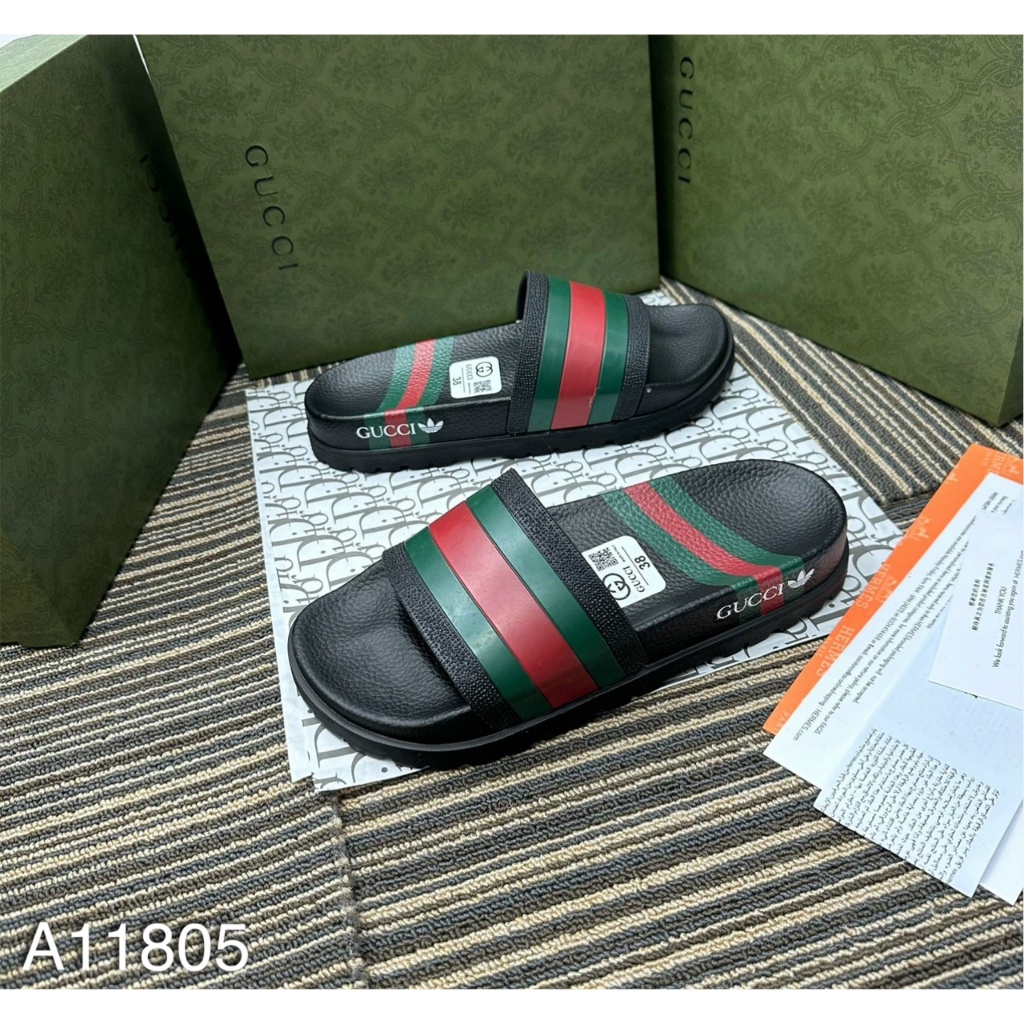 Dép Quai Ngang Nam Guchy Cao Cấp, Dép Lê Nam GC Quai Ngang Xanh Đỏ Cực Đẹp