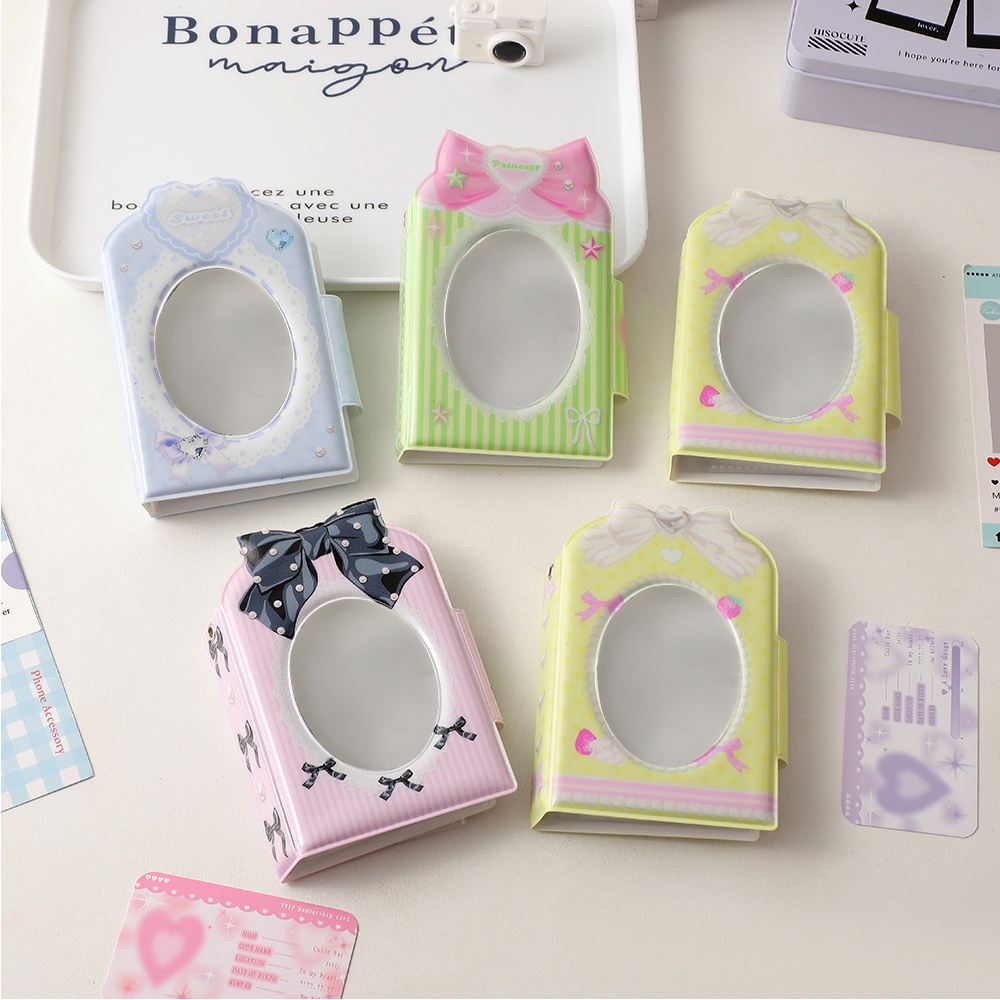Album Ảnh 3 Inch Họa Tiết Hoạt Hình Xinh Xắn Có Khóa Cài