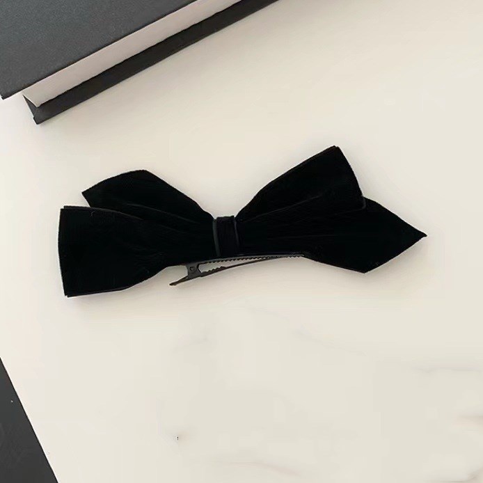 Kẹp Tóc Nơ Bằng Nhung Thời Trang Dành Cho Nữ