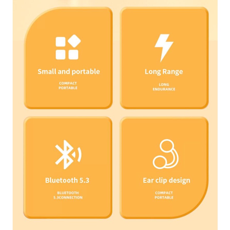 Tai Nghe Nhét Tai Bluetooth Không Dây Chống Nước Có Kẹp Gắn Tai Cho Sony TWS