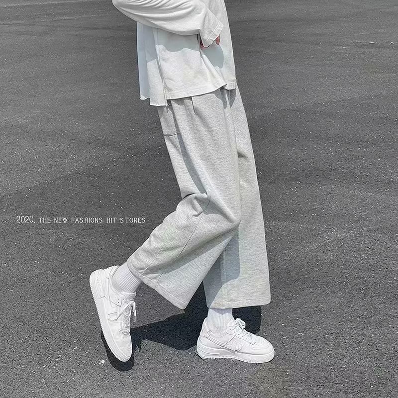 Quần ống rộng Màu Xám Nhạt Thời Trang Cho Nam M-8XL