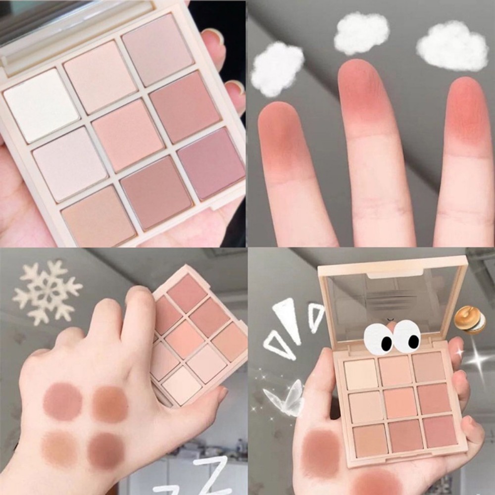MANYUE Bảng Phấn Mắt 9 Màu Trang Điểm Chuyên Nghiệp