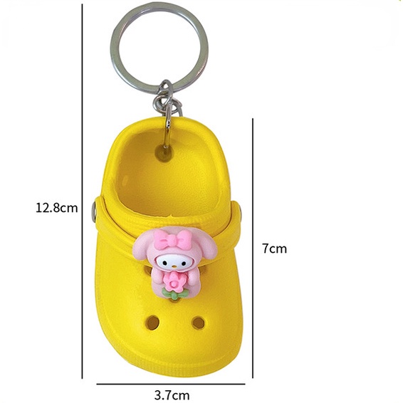 Móc Khóa Hình Dép Lê Mini Dễ Thương Độc Đáo Thời Trang Cho Cặp Đôi