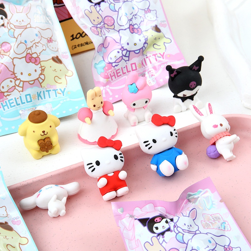 SANRIO 1 Cục Tẩy Bút Chì Hình Nhân Vật Hoạt Hình Đáng Yêu