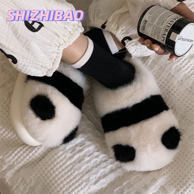 Dép Bông Đi Trong Nhà Hình Gấu Trúc Dễ Thương Cho Nữ