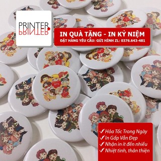 70 huy hiệu in theo yêu cầu