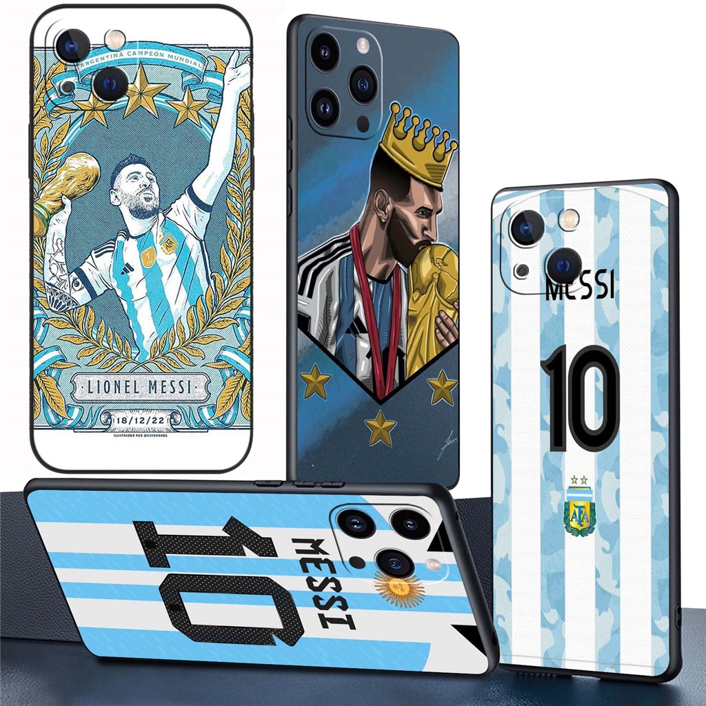 Ốp Điện Thoại Silicon tpu Mềm Hình the king of ball Massi Cho iphone 7 8 14 plus 13 14 pro max 13 mini sv49